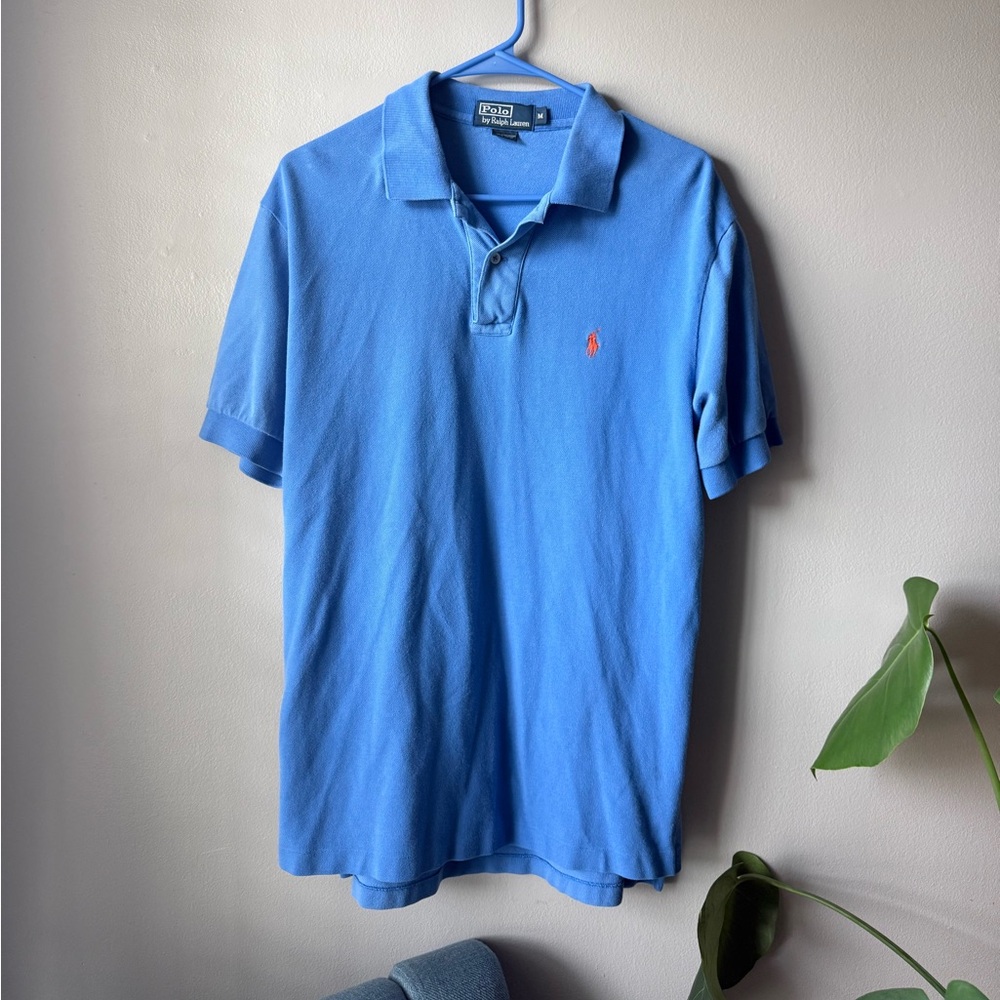 Polo Ralph Lauren Men’s Blue Polo Shirt Size Medium | Classic Fit Short Sleeve